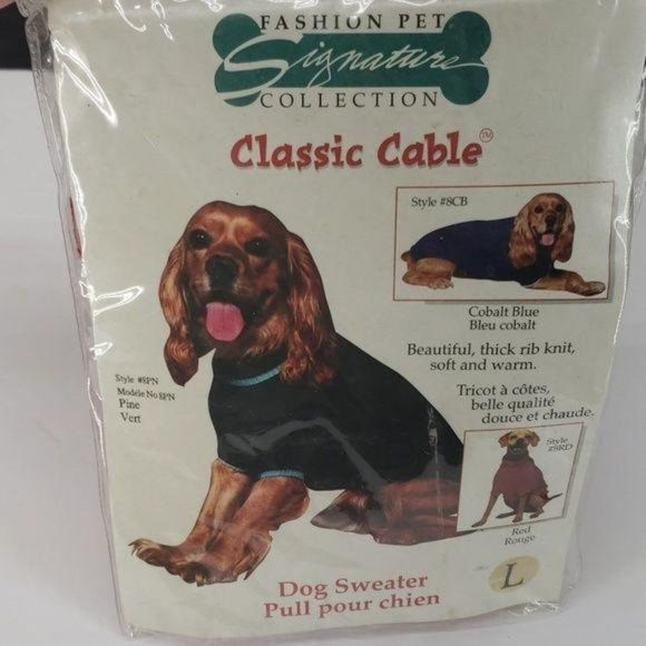 Pet sweater classic‎ cable dog sweater red rouge - Picture 1 of 7